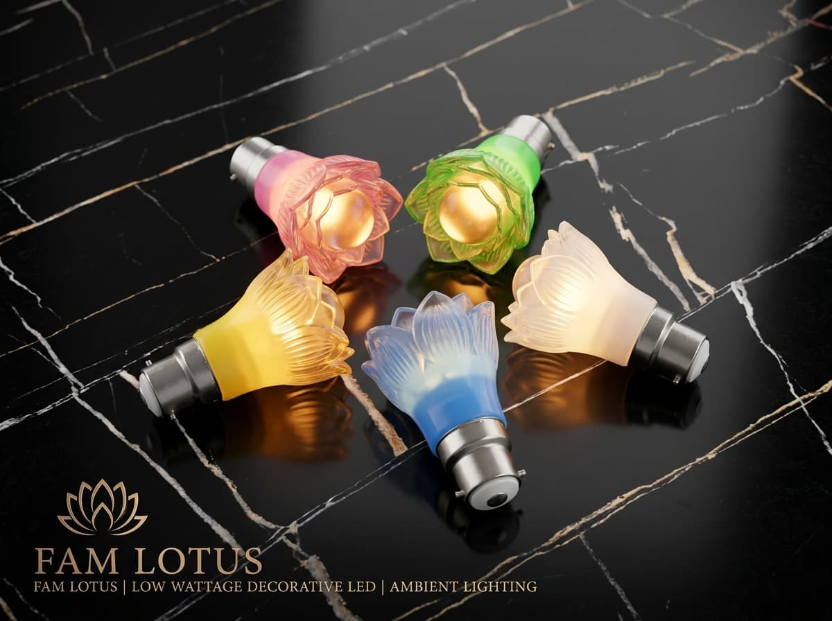 Fam Bulb Lotus Ambient Floral Decorative LED Light